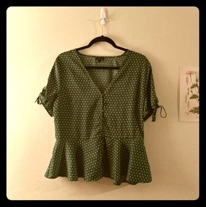 Who what wear peplum blouse